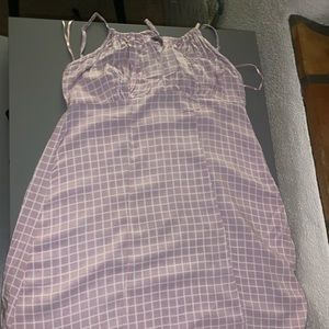 So, pink with with stripes dress, size small